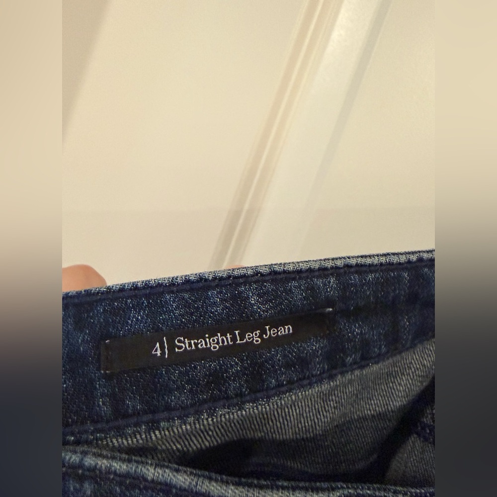 Talbots Straight Leg Jeans Size 4 Dark Wash - Picture 3 of 4
